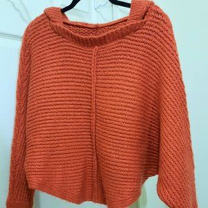 Hooded Poncho Sweater